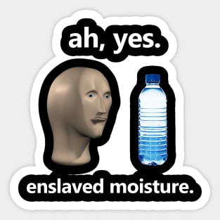 Ah Yes Enslaved Moisture T-shirt, Funny Dank Meme T-shirt, Meme Shirt, Surreal Meme T-shirt, Funny Meme Gift Sticker